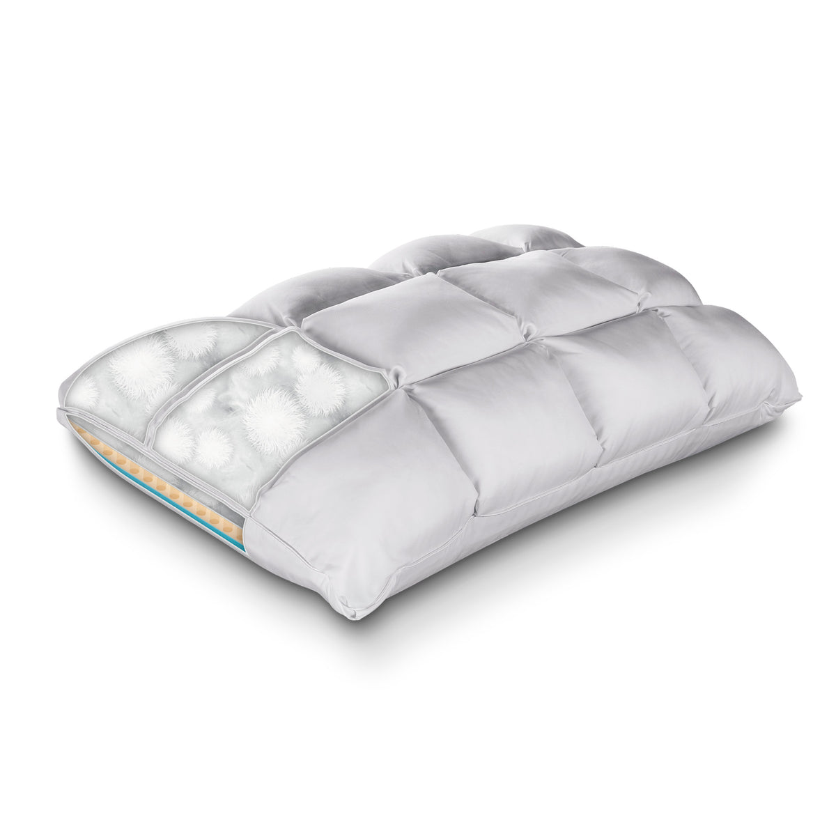 Kingsdown mattress construction cutaway